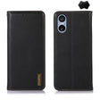 For Sony Xperia 5 VI KHAZNEH Nappa Top Layer Cowhide Leather Phone Case(Black) - Sony Cases by PMC TechLife | Online Shopping South Africa | PMC TechLife | Buy Now Pay Later Mobicred