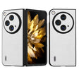 For OPPO Find N3 / OnePlus Open ABEEL Dual Color Lichi Texture PU Phone Case(White) - OPPO Cases by PMC TechLife | Online Shopping South Africa | PMC TechLife | Buy Now Pay Later Mobicred