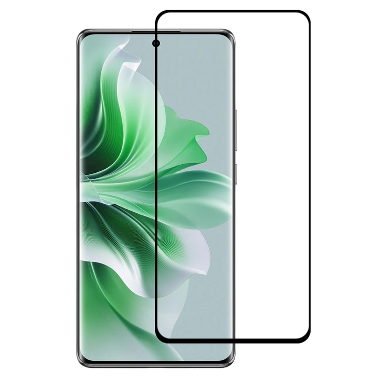 For OPPO Reno11 Pro Global 9H HD 3D Curved Edge Tempered Glass Film(Black) - OPPO Tempered Glass by PMC TechLife | Online Shopping South Africa | PMC TechLife | Buy Now Pay Later Mobicred
