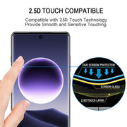 For OPPO Find X7 9H HD 3D Curved Edge Tempered Glass Film(Black)