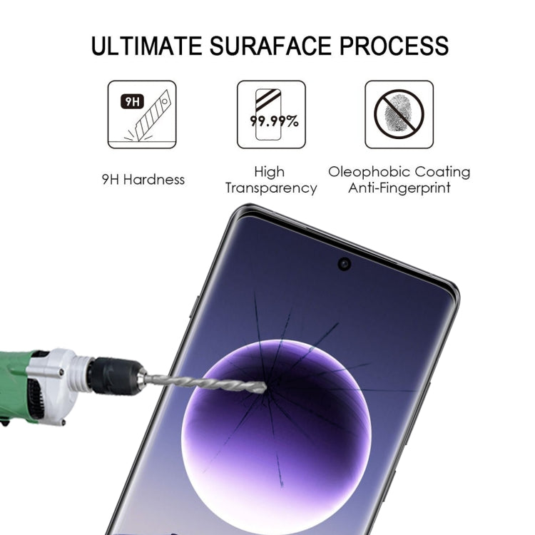 For OPPO Find X7 9H HD 3D Curved Edge Tempered Glass Film(Black)