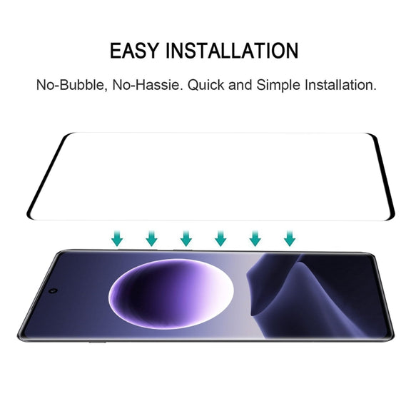 For OPPO Find X7 9H HD 3D Curved Edge Tempered Glass Film(Black)