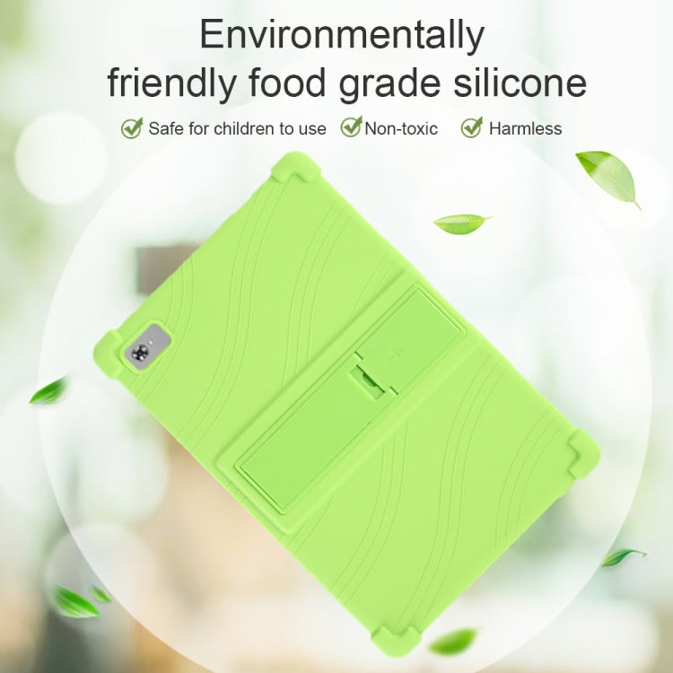 For Teclast M40 Plus Shockproof Silicone Tablet Protective Case with Holder(Red) - Teclast by PMC TechLife | Online Shopping South Africa | PMC TechLife | Buy Now Pay Later Mobicred