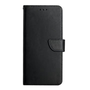For Honor 90 Lite HT02 Genuine Leather Fingerprint-proof Flip Phone Case(Black)