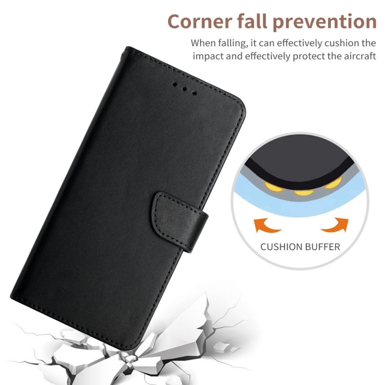 For Honor 90 Lite HT02 Genuine Leather Fingerprint-proof Flip Phone Case(Black)