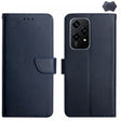 For Honor 200 Lite Global HT02 Genuine Leather Fingerprint-proof Flip Phone Case(Blue) - Honor Cases by PMC TechLife | Online Shopping South Africa | PMC TechLife | Buy Now Pay Later Mobicred