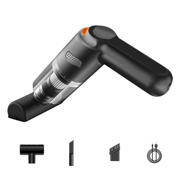 KBN-010 10000Pa Powerful Car Cordless Vacuum Cleaner Handheld Cleaning Tool, Spec:Standard Version(Black)
