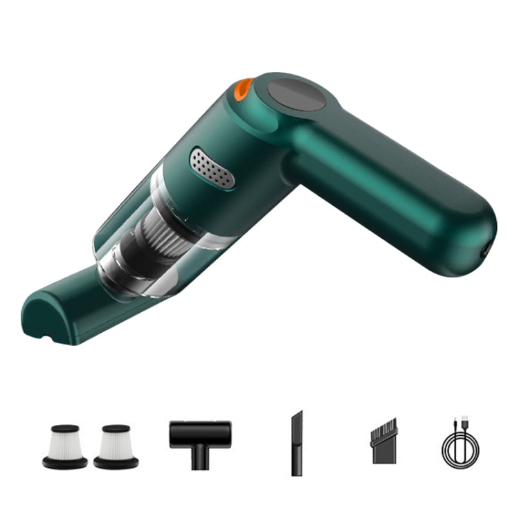 KBN-010 10000Pa Powerful Car Cordless Vacuum Cleaner Handheld Cleaning Tool, Spec:Premium Version(Dark Green) - Vacuum Cleaner by PMC TechLife | Online Shopping South Africa | PMC TechLife | Buy Now Pay Later Mobicred