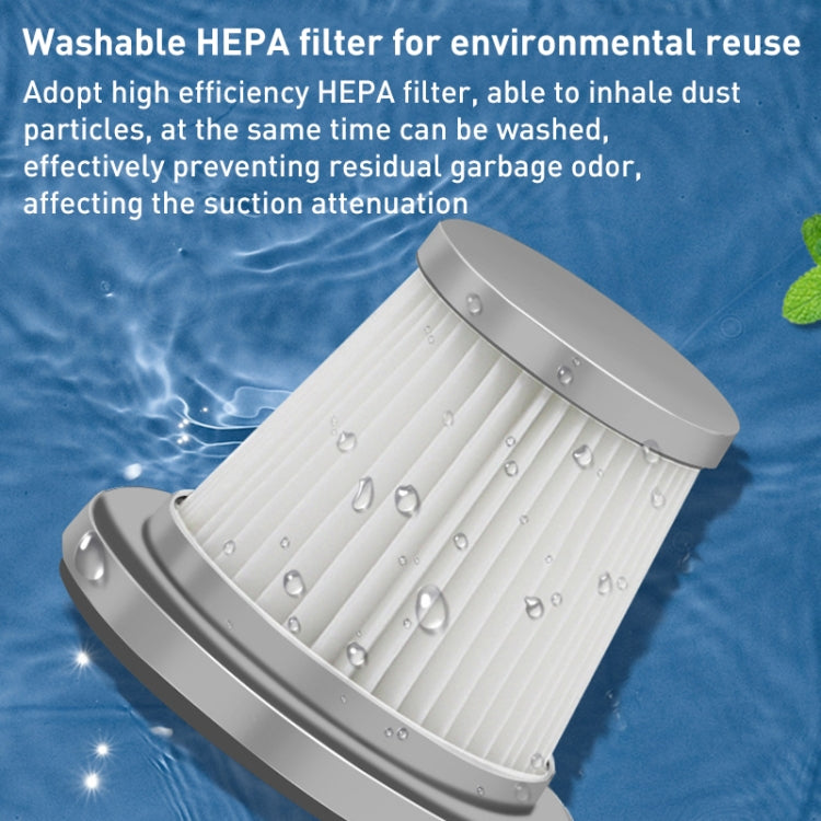 KBN-010 10000Pa Powerful Car Cordless Vacuum Cleaner Handheld Cleaning Tool, Spec:Premium Version(Dark Green) - Vacuum Cleaner by PMC TechLife | Online Shopping South Africa | PMC TechLife | Buy Now Pay Later Mobicred