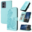 For Motorola Edge 5G 2024 Datura Flower Embossed Flip Leather Phone Case(Light Blue) - Motorola Cases by PMC Jewellery | Online Shopping South Africa | PMC Jewellery | Buy Now Pay Later Mobicred