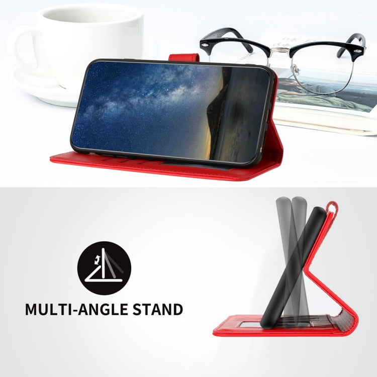 For Motorola Edge 5G 2024 Datura Flower Embossed Flip Leather Phone Case(Red) - Motorola Cases by PMC Jewellery | Online Shopping South Africa | PMC Jewellery | Buy Now Pay Later Mobicred