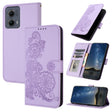 For Motorola Edge 5G 2024 Datura Flower Embossed Flip Leather Phone Case(Purple) - Motorola Cases by PMC Jewellery | Online Shopping South Africa | PMC Jewellery | Buy Now Pay Later Mobicred