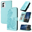 For Motorola Moto G Power 5G 2024 Datura Flower Embossed Flip Leather Phone Case(Light Blue) - Motorola Cases by PMC Jewellery | Online Shopping South Africa | PMC Jewellery | Buy Now Pay Later Mobicred
