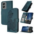 For Motorola Moto G Stylus 5G 2024 Datura Flower Embossed Flip Leather Phone Case(Dark Green) - Motorola Cases by PMC Jewellery | Online Shopping South Africa | PMC Jewellery | Buy Now Pay Later Mobicred