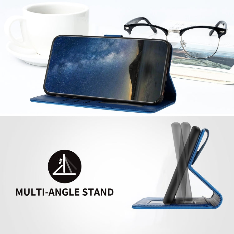 For Realme C53 Datura Flower Embossed Flip Leather Phone Case(Blue) - Realme Cases by PMC TechLife | Online Shopping South Africa | PMC TechLife | Buy Now Pay Later Mobicred