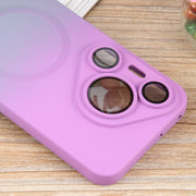 For Huawei Pura 70 Pro Liquid TPU Silicone Gradient MagSafe Phone Case(Purple Grey)