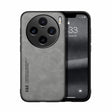 For vivo X100 Pro Skin Feel Magnetic Leather Back Phone Case(Light Grey) - free shipping - PMC TechLife - Order now!
