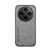For vivo X100 Pro Skin Feel Magnetic Leather Back Phone Case(Light Grey)