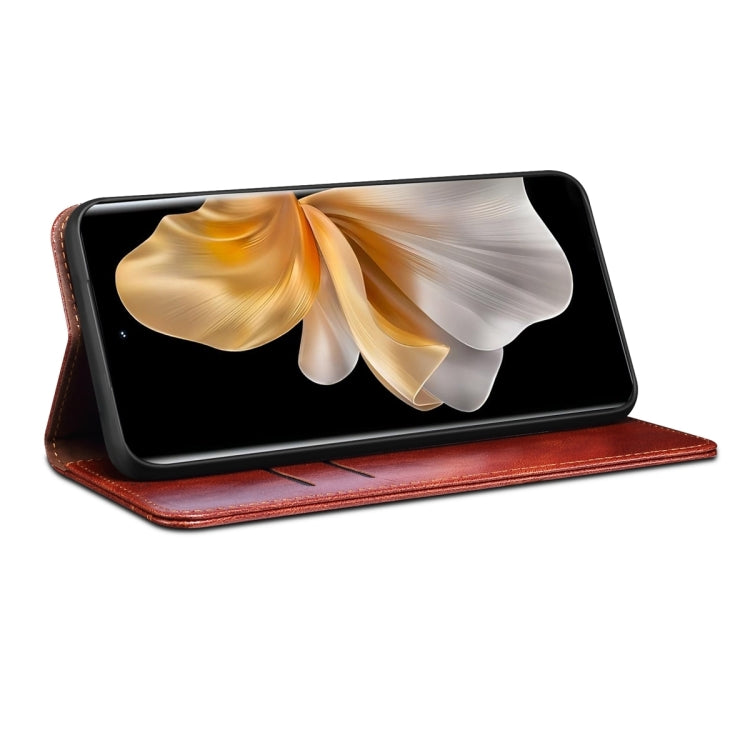 For Huawei Pura 70 Ultra Oil Wax Crazy Horse Texture Leather Phone Case(Brown) - free shipping - PMC Jewellery - Order now!