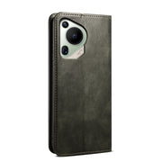 For Huawei Pura 70 Ultra Oil Wax Crazy Horse Texture Leather Phone Case(Green)