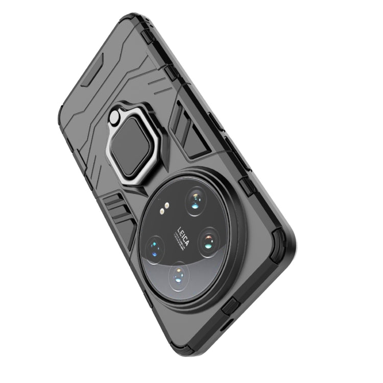 For Xiaomi 14 Ultra Shockproof PC + TPU Holder Phone Case(Navy Blue) -  by PMC TechLife | Online Shopping South Africa | PMC TechLife | Buy Now Pay Later Mobicred