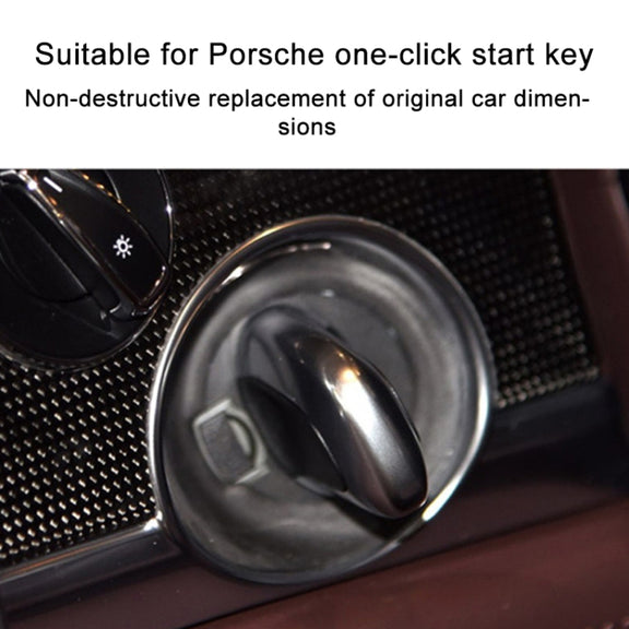 For Porsche Cayenne 2011-2017 Car One-button Start Engine Key Ignition Switch Button(White)