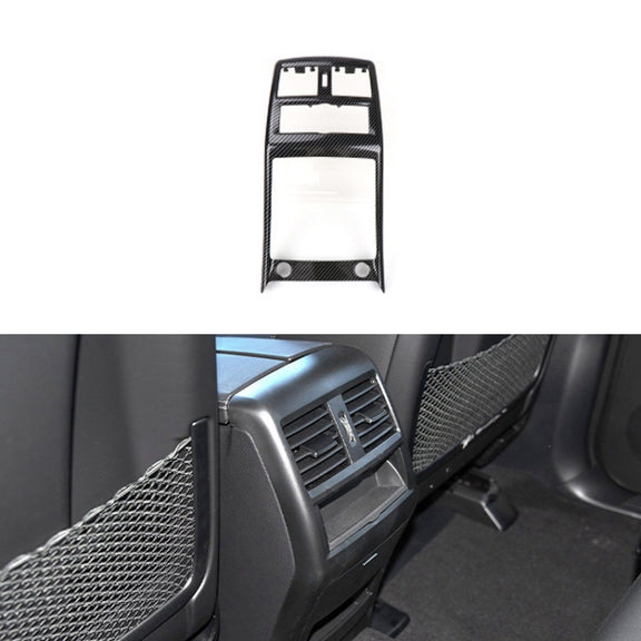 For Mercedes Benz ML320 / GL450 Car Rear Air Conditioner Air Outlet Panel Cover 166 680 7403, Style:Dual Hole(Carbon Fiber)