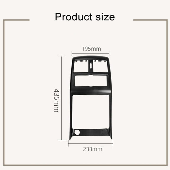 For Mercedes Benz ML320 / GL450 Car Rear Air Conditioner Air Outlet Panel Cover 166 680 7403, Style:Dual Hole(Grey)