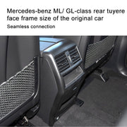 For Mercedes Benz ML320 / GL450 Car Rear Air Conditioner Air Outlet Panel Cover 166 680 7403, Style:Dual Hole(Coffee Brown)