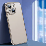 For iPhone 15 Plus SULADA Electroplating Frosted TPU Phone Case(Titanium Grey)