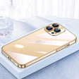 For iPhone 15 Pro SULADA JINGJIA Series Lens Protector PC Phone Case(Gold) - free shipping - PMC TechLife - Order now!