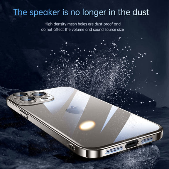 For iPhone 15 Pro SULADA JINGJIA Series Lens Protector PC Phone Case(Gold)