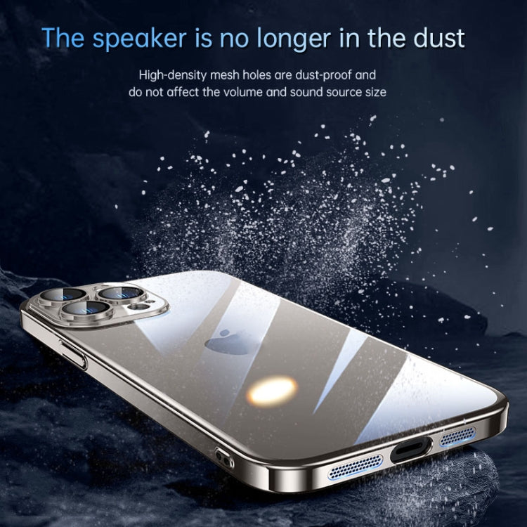 For iPhone 15 Pro SULADA JINGJIA Series Lens Protector PC Phone Case(Gold)