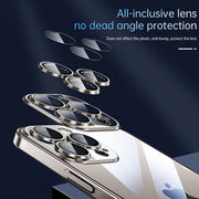 For iPhone 15 Pro SULADA JINGJIA Series Lens Protector PC Phone Case(Gold)