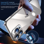 For iPhone 15 SULADA JINGJIA Series Lens Protector PC Phone Case(Titanium Grey)