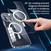 For iPhone 16 Pro Max SULADA Jingpin Series MagSafe All-inclusive Lens Electroplated TPU Phone Case(Transparent)