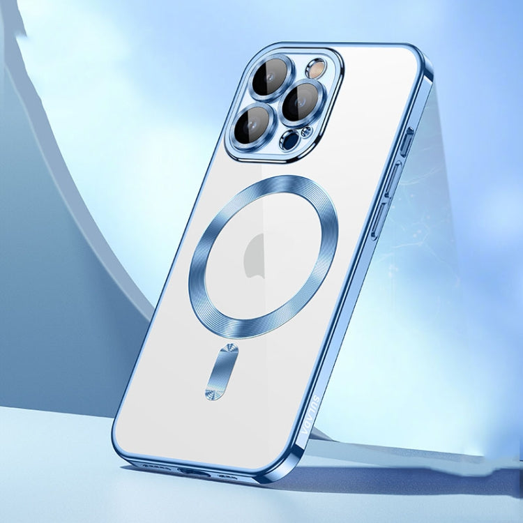 For iPhone 15 Pro Max SULADA MagSafe Plating TPU Shockproof Phone Soft Case(Sierra Blue) - iPhone 15 Pro Max Cases by SULADA | Online Shopping South Africa | PMC TechLife | Buy Now Pay Later Mobicred