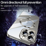 For iPhone 15 Pro SULADA MagSafe Plating TPU Shockproof Phone Soft Case(Gold)
