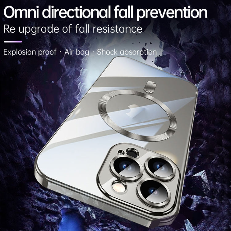 For iPhone 15 SULADA MagSafe Plating TPU Shockproof Phone Soft Case(Dark Purple) - iPhone 15 Cases by SULADA | Online Shopping South Africa | PMC TechLife | Buy Now Pay Later Mobicred