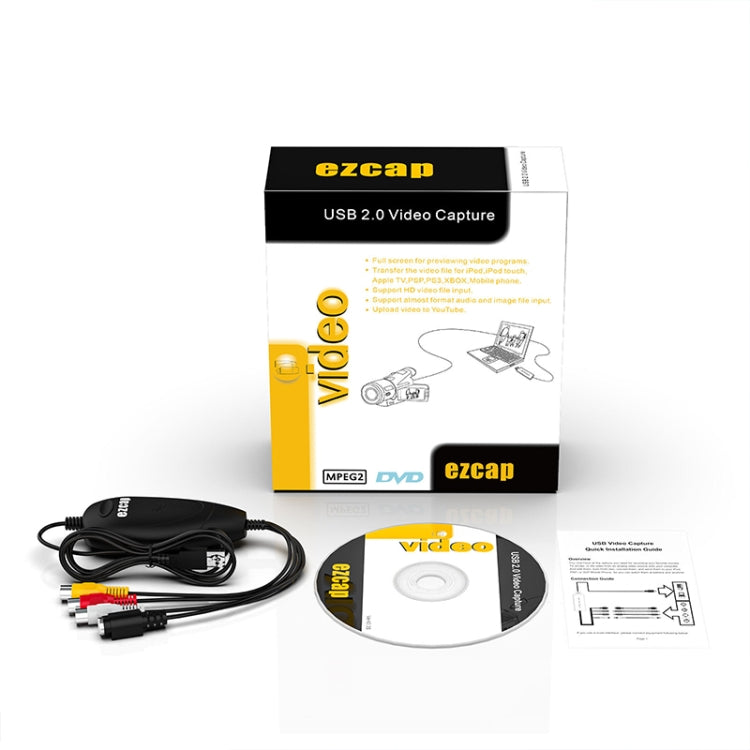 Ezcap 172 USB 2.0 Audio Video Grabber Capture Card Support Windows System