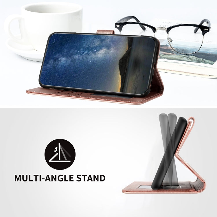 For Samsung Galaxy S23 FE Datura Flower Embossed Flip Leather Phone Case(Rose Gold) - Galaxy S23 FE 5G Cases by PMC TechLife | Online Shopping South Africa | PMC TechLife