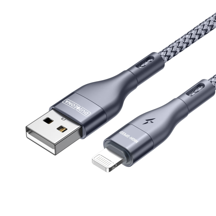 DUZZONA A7 2.4A USB to 8 Pin Charging Data Cable, Length:2m - free shipping - PMC Jewellery - Order now!