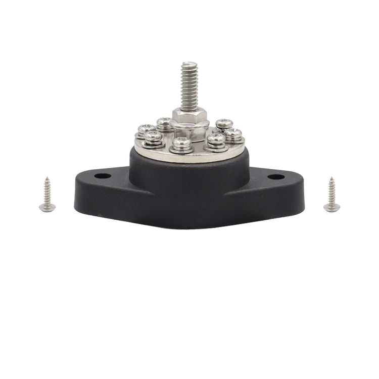 5/16 inch M8 RV Yacht 8-way Terminal Stud with 2pcs M5x20 Screws(Black) - free shipping - PMC TechLife - Order now!