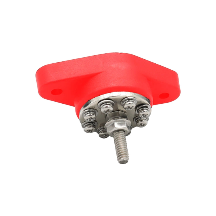 CP-4099 5/16 inch M8 RV Yacht 8-way Terminal Stud with 2pcs M5x20 Screws(Black + Red) - Booster Cable & Clip by PMC TechLife | Online Shopping South Africa | PMC TechLife | Buy Now Pay Later Mobicred