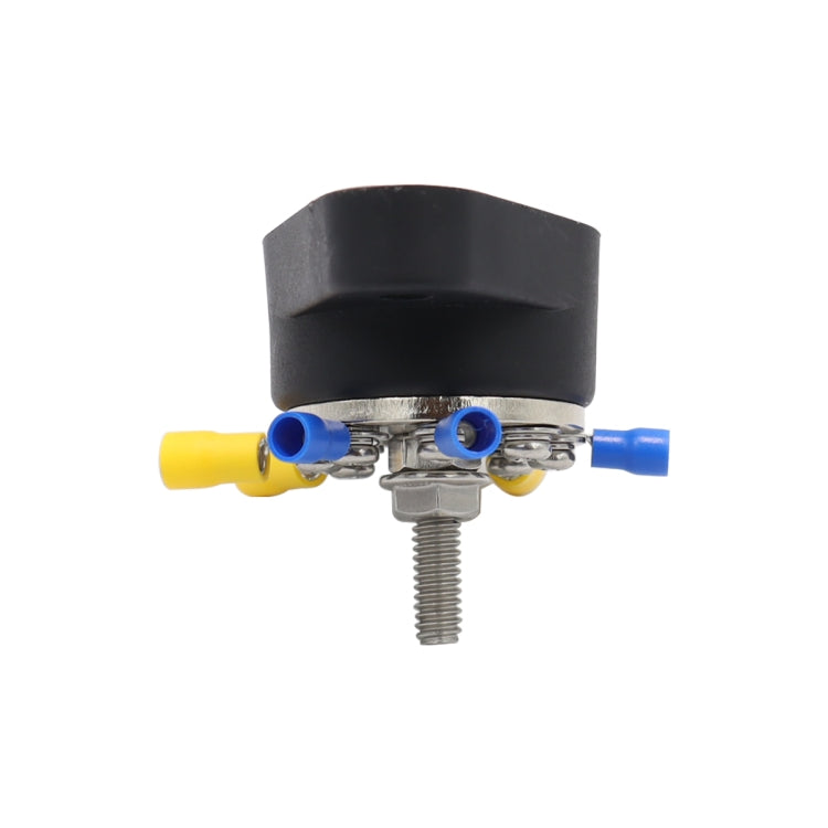 5/16 inch M8 RV Yacht 8-way Terminal Stud with 2pcs M5x20 Screws + Terminals(Black) - Booster Cable & Clip by PMC TechLife | Online Shopping South Africa | PMC TechLife | Buy Now Pay Later Mobicred