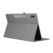 For Samsung Galaxy Tab S9+ / S10+ Horizontal Flip TPU + Fabric PU Leather Tablet Case(Grey)