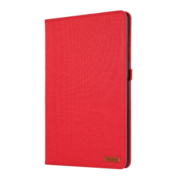 For Samsung Galaxy Tab S9+ / S10+ Horizontal Flip TPU + Fabric PU Leather Tablet Case(Red)