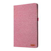 For Samsung Galaxy Tab S9+ / S10+ Horizontal Flip TPU + Fabric PU Leather Tablet Case(Rose Red)