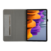 For Samsung Galaxy Tab S10 Ultra Horizontal Flip TPU + Fabric PU Leather Tablet Case(Grey)