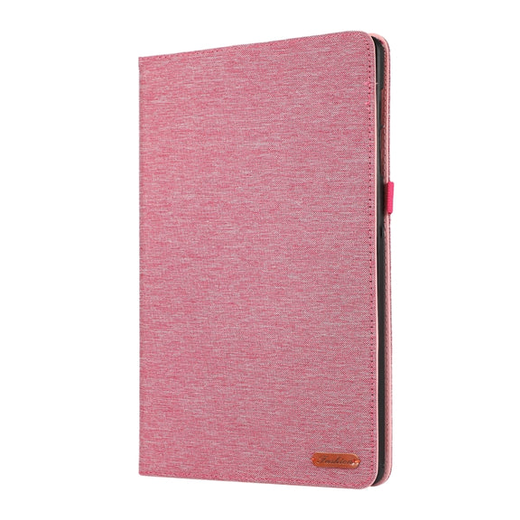 For Samsung Galaxy Tab S10 Ultra Horizontal Flip TPU + Fabric PU Leather Tablet Case(Rose Red)